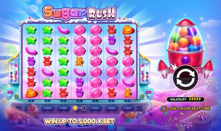 Sugar Rush slot homepage