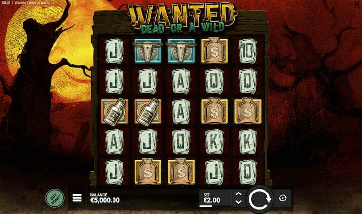 Wanted Dead of a Wild slot homepage