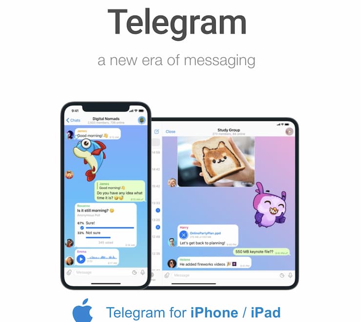 Telegram on Mobile Devices