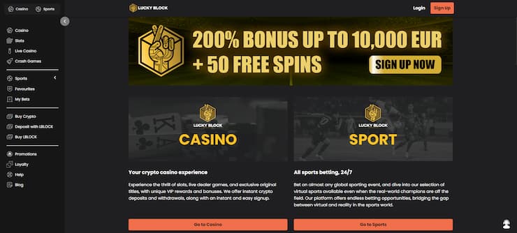 Gamble with Litecoin on Lucky Block Casino