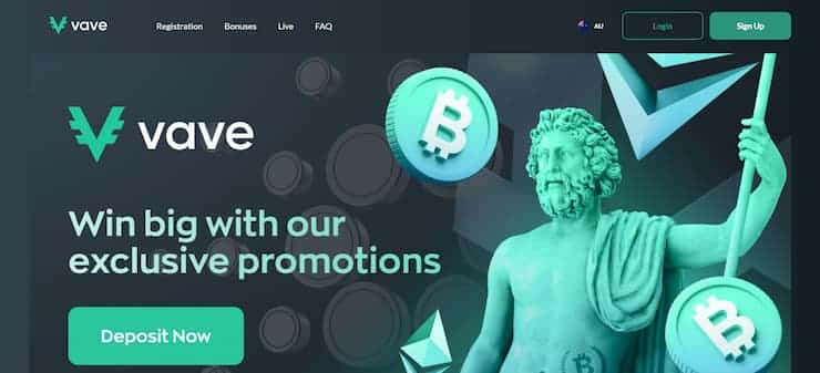 Play with LTC at Vave Casino